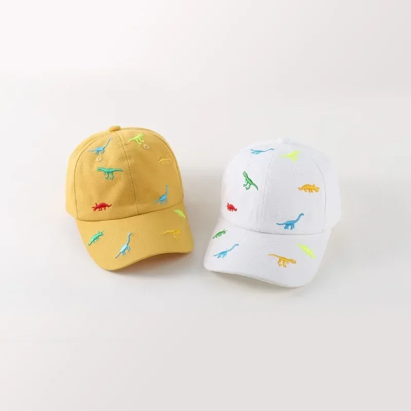Gorra infantil de verano con bordado de dinosaurio - imagen 2