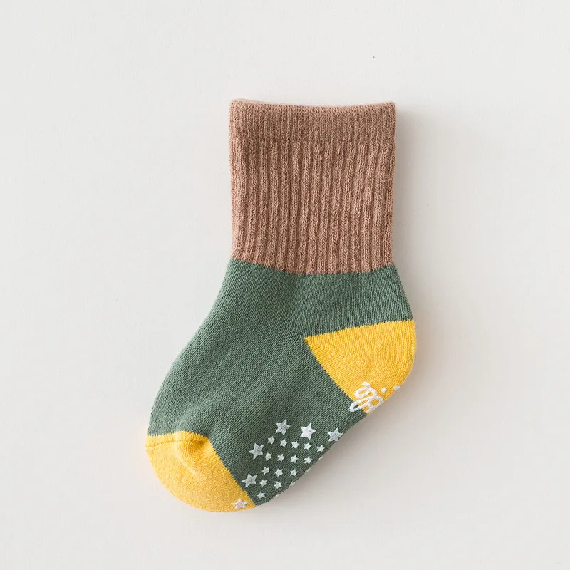 Calcetines para bebé cálidos en punto Patchwork Otoño-Invierno - imagen 5