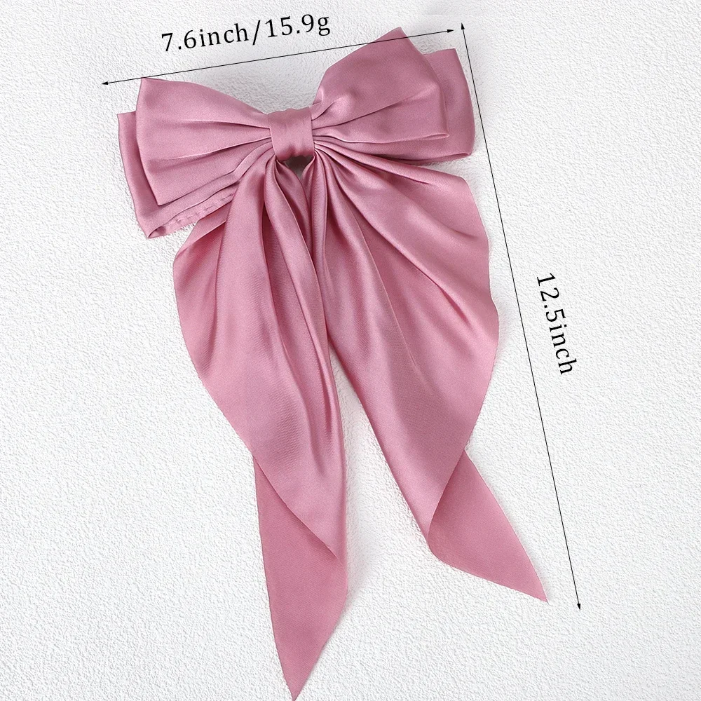 Pinza de pelo con lazo de raso para niña – Elegante - imagen 4