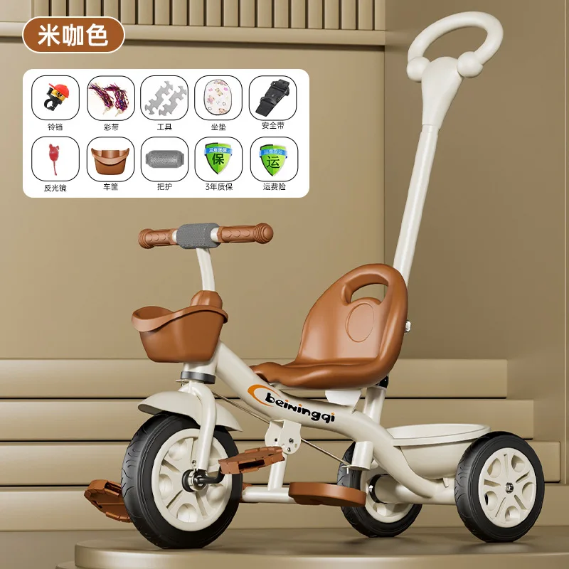 Triciclo para niños, bicicleta para bebés de 1 a 3 a 5 años con ruedas auxiliares - imagen 3