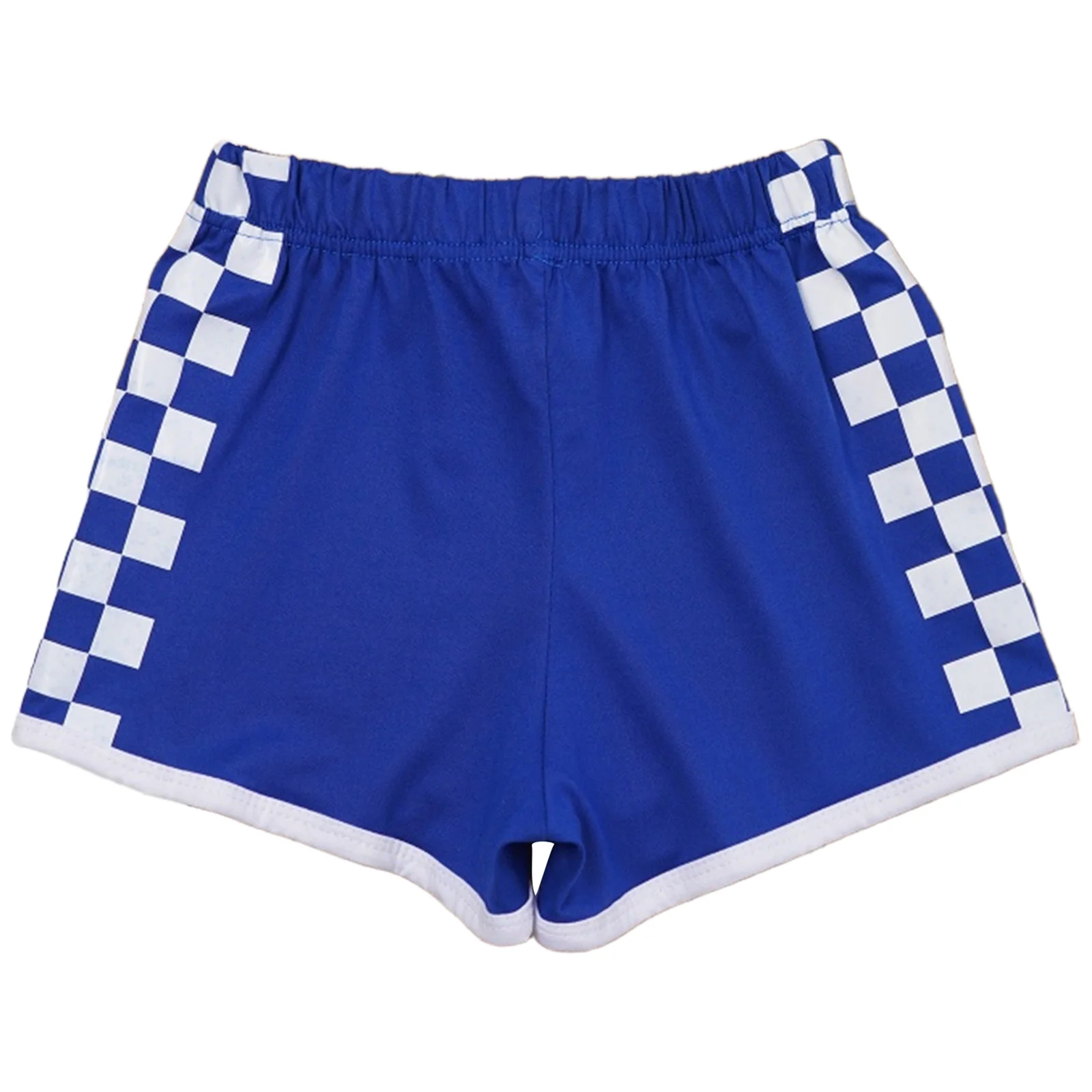 Pantalones cortos a cuadros con cintura elástica y lazo gimnasia - imagen 3