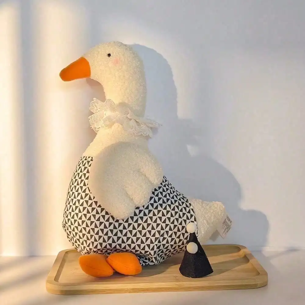 1 Uds. De pato suave de peluche de ganso, almohada para dormir, sofá, juguete bonito para niños, novia, divertido regalo de cumpleaños, muñeca decorativa para el hogar - imagen 3