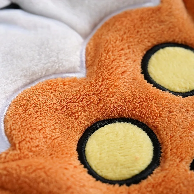 1/5 Uds. Toallas de mano de Halloween, toalla de pirata fantasma de calabaza de lana Coral ultraabsorbente con lazo colgante para el hogar y la cocina - imagen 3