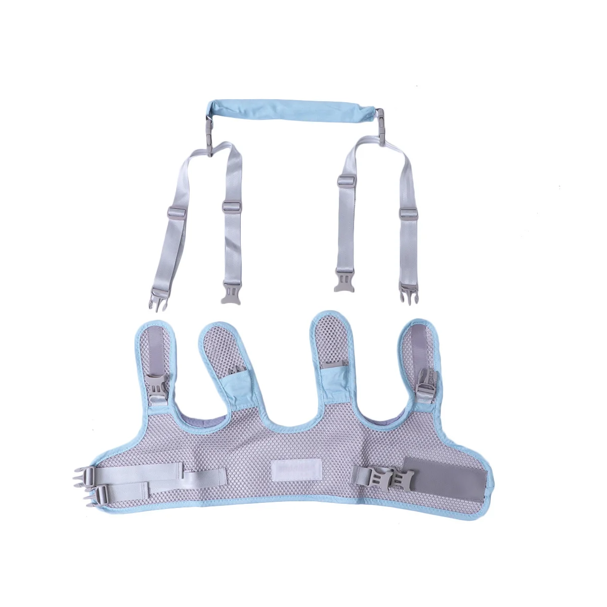 Arnés desmontable para caminar para bebé, cinturón de aprendizaje ajustable para caminar en bebé, color azul cielo, correa transpirable antipérdida, seguridad para caminar para niños pequeños - imagen 2