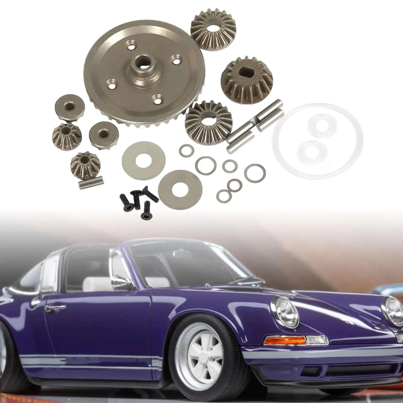 1:10 Easy to Install Lightweight Differential Gear Set for XM-01 Off Road Versions TT-02B Type- MB-01 High Speed Crawler Car