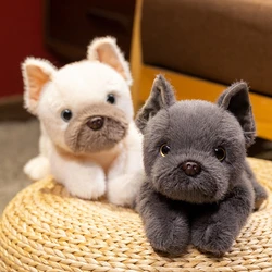 Peluche bulldog suave para bebés – Muñeco de perro esponjoso