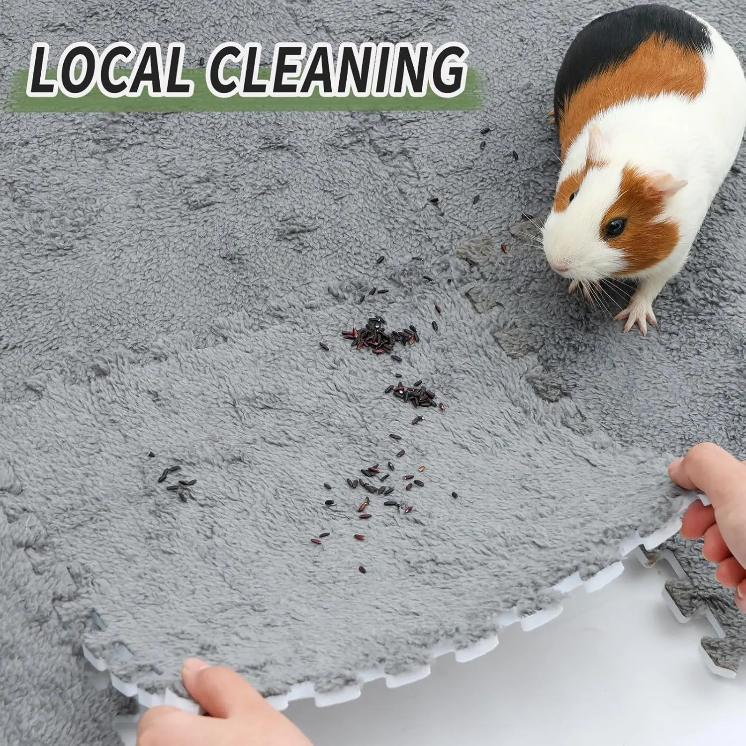 Esteras para conejillos de indias, almohadillas de entrenamiento para conejitos, corte libre, animales reutilizables, estera cálida para conejos, hurón, hámster, rata u otros mascotas pequeñas