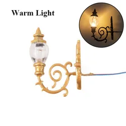 Lámpara LED de pared para casa de muñecas con luz cálida