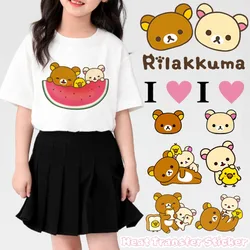 Parches termoadhesivos Rilakkumas para decorar camisetas infantiles