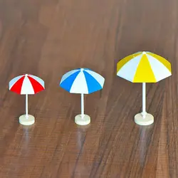 Micropaisaje Sombrilla de playa para casa de muñecas multicolor