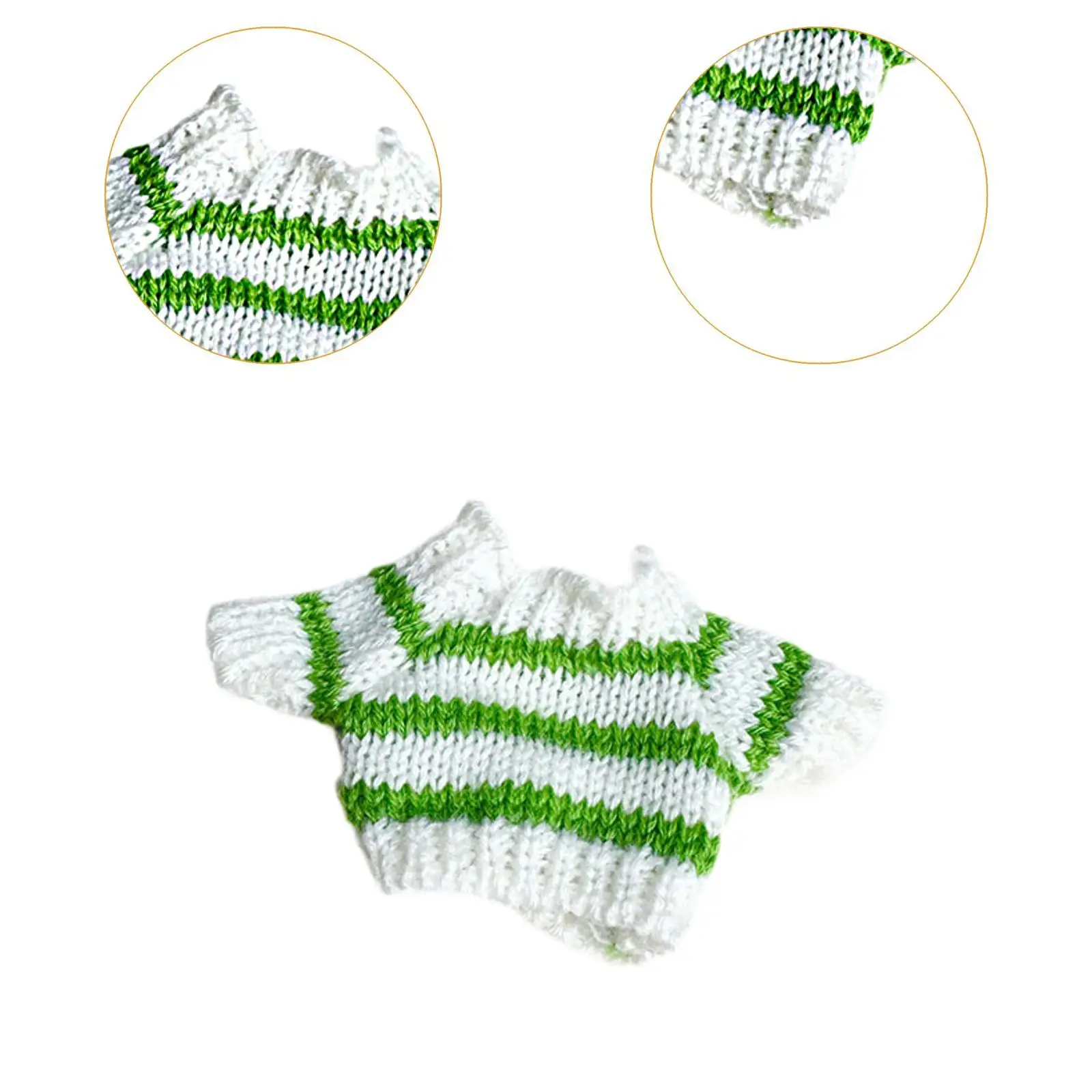 Ropa de muñeca de peluche de 15cm y 17cm, accesorios para muñecas de peluche, vestido con estilo de dibujos animados - imagen 5