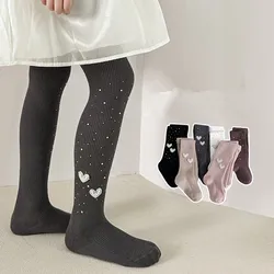 Medias de algodón peinado con lazo para niña – Primavera y otoño