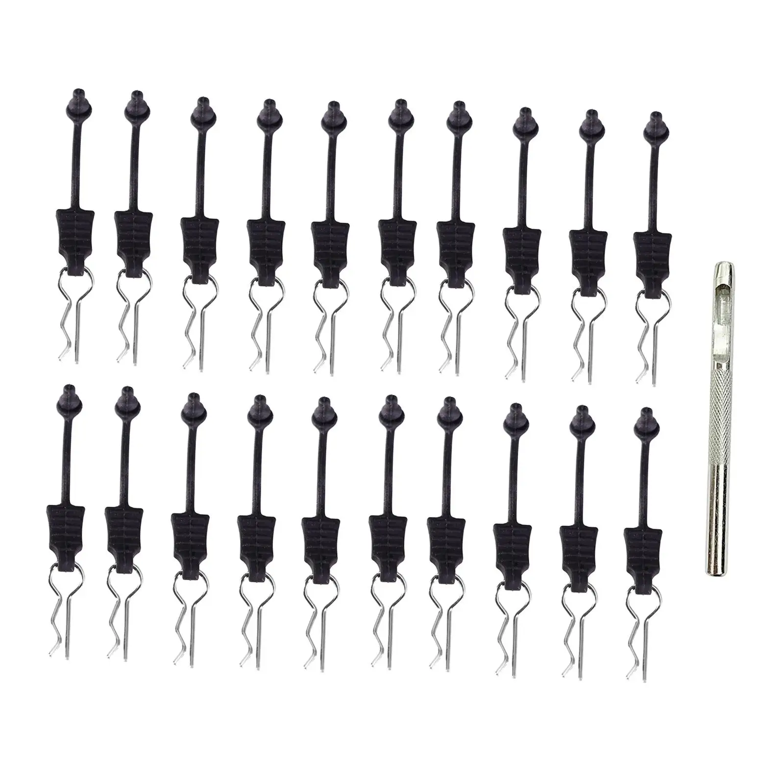 RC Car Body Clip Kit High-strength 4 Pieces/20 Pieces RC Car Accessories R‐Shape Shell Clips for 1/12 1/14 1/16 RC Cars Hobbyist RC Car Body Clip Kit High-strength 4 Pieces/20 Pieces RC Car Accessories R‐Shape Shell Clips for 1/12 1/14 1/16 RC Cars Hobbyist