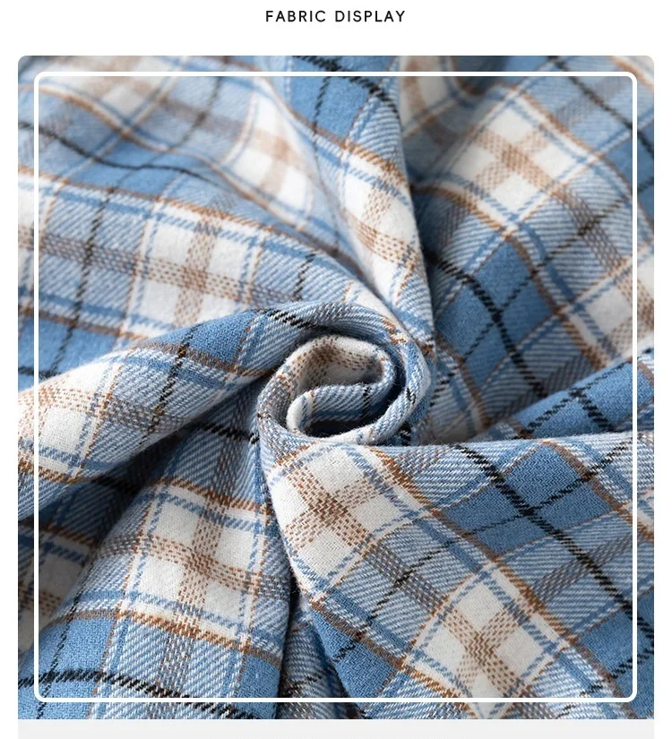 Camisa a cuadros niño primavera corte holgado tela fina suave - imagen 4