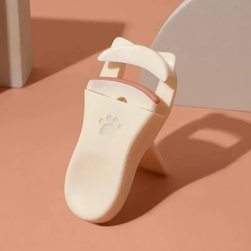 Rizador de pestañas apto para todas las formas de pestañas, garra de gato, diseños bonitos, accesorios, herramienta profesional de larga duración para maquillaje de mujer - imagen 4