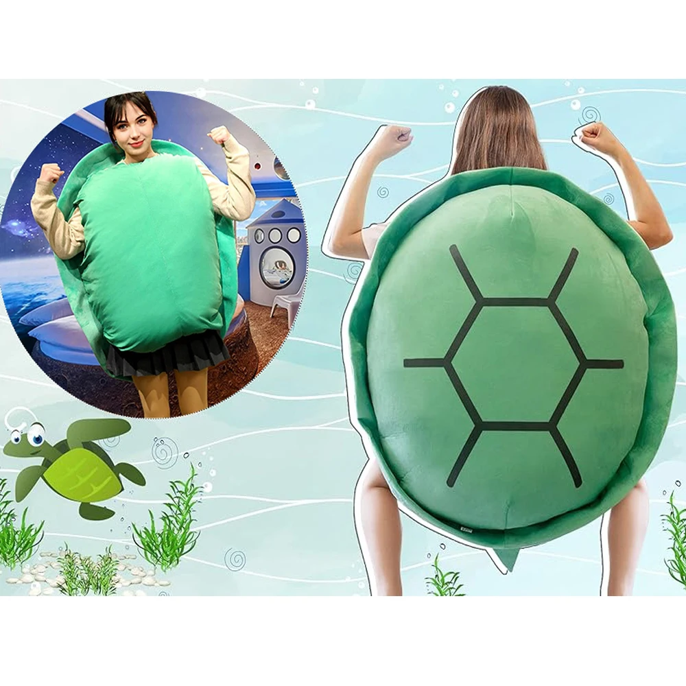 Peluche tortuga verde de concha suave para bebés y niños - imagen 2