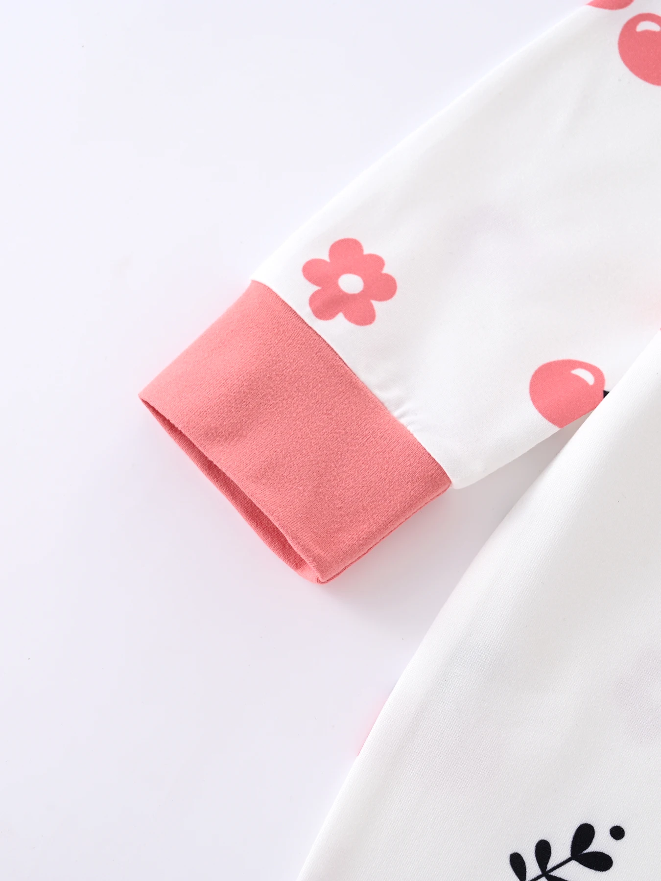 Somenie-mono Unisex para bebé con cremallera, ropa para las cuatro estaciones, pelele bonito de manga larga con estampado de flores para bebé, tendencia - imagen 3