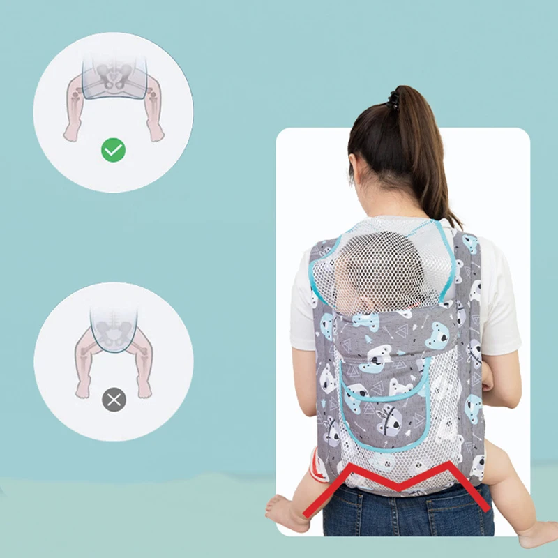 Portabebé ergonómico transpirable para recién nacido - imagen 5