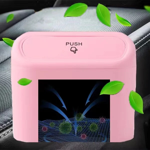 Cubo de basura para coche con tapa – Resistente y práctico - imagen 5
