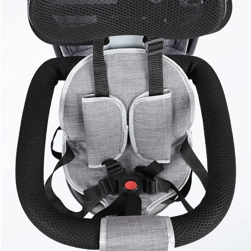 Triciclo doble multifuncional con asiento giratorio plegable para bebé - imagen 5