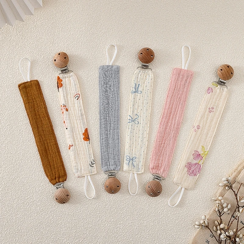 QX2D 4pcs Pacificadores para bebés Cadena Horizontal TEATHER ROPE CANTA PARA LANDO - imagen 3