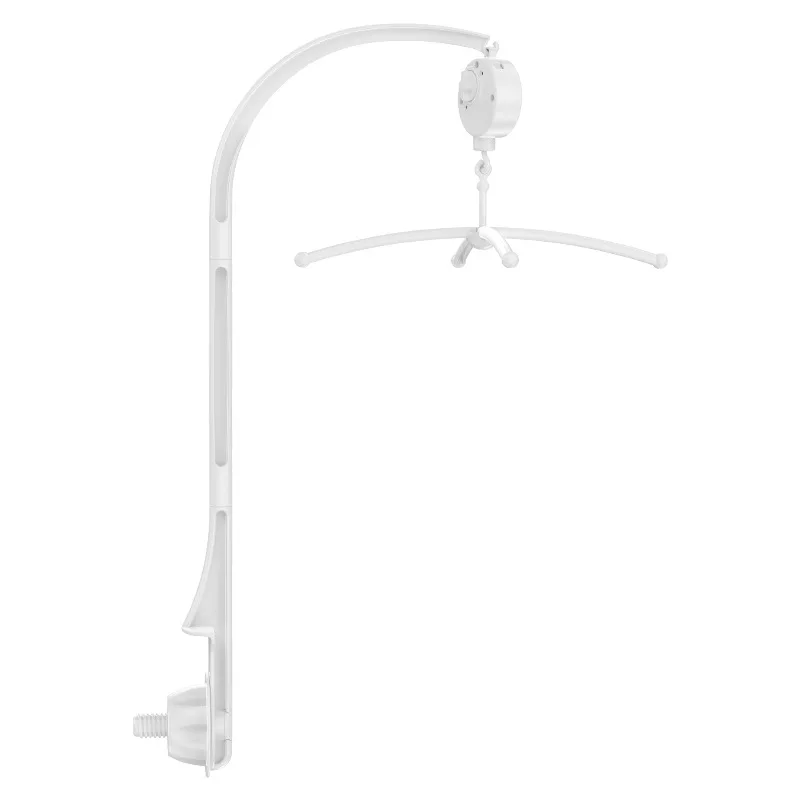 Soporte de juguete con campana para cama de bebé, sonajeros blancos, caja de música para cuna móvil, juguete para cuna con campana para recién nacido, el soporte puede girar 360 grados