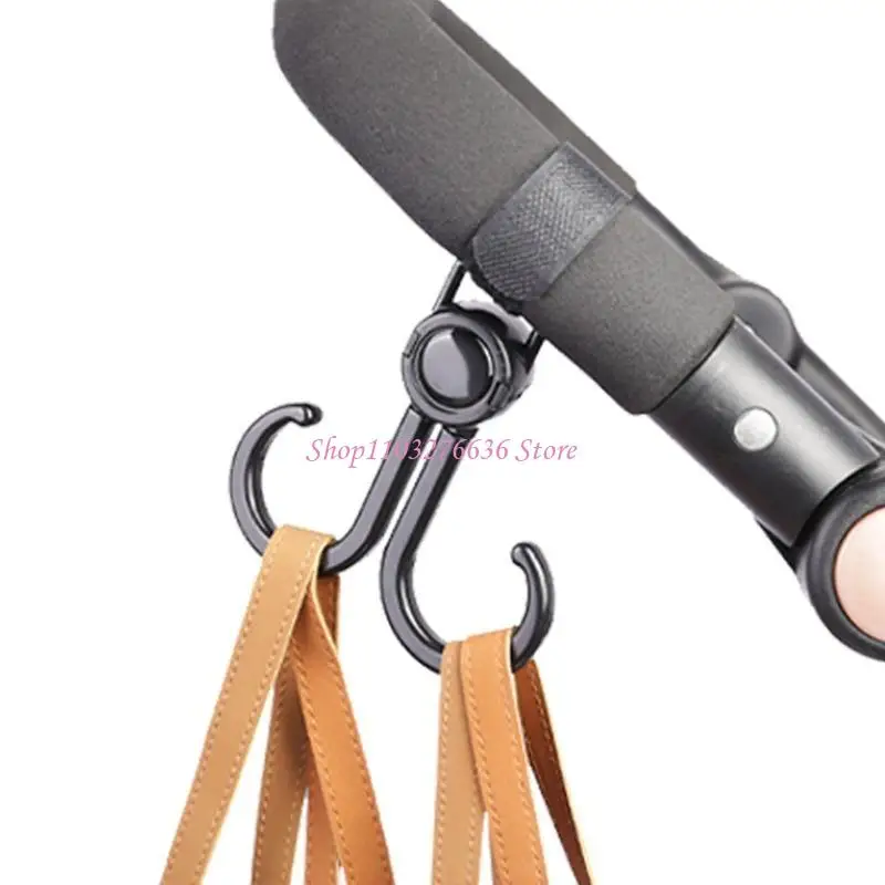 R6FD Baby Stroller Hanger Double Hanger 2 PCS Multifunción Almacenamiento colgantes para centro comercial compras - imagen 5