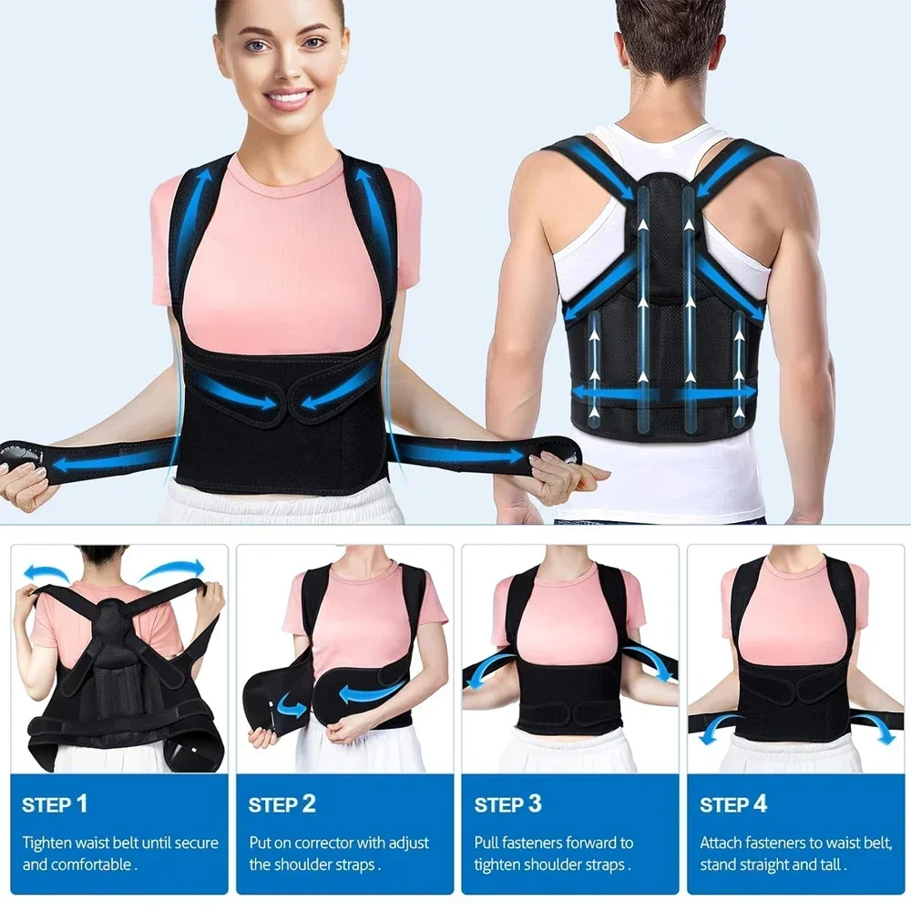 Corrector de postura infantil lumbar con soporte para escoliosis - imagen 2