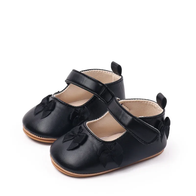 Zapatos de bebé princesa para niña con suela antideslizante y lazo - imagen 2