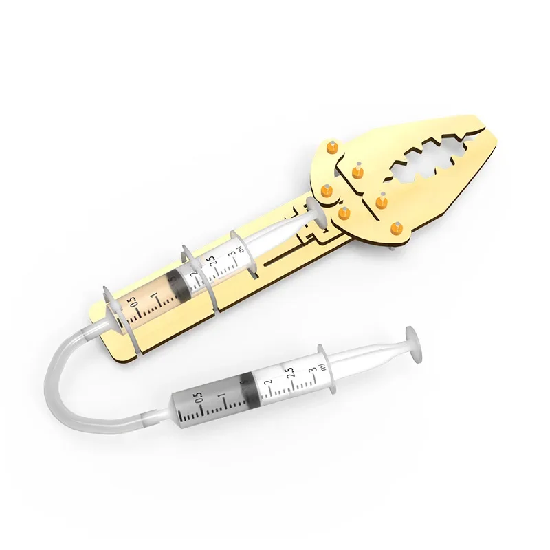 Modelo de ensamblaje de manipulador hidráulico, conjunto de equipo científico Experimental para niños, palanca Diy, presión atmosférica