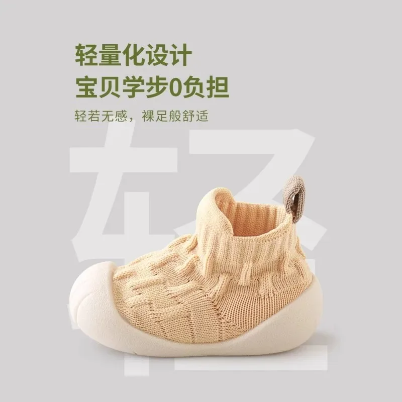 Zapatos para caminar en edad preescolar, novedad de invierno 2021, zapatos para caminar para recién nacidos, calcetines cálidos cómodos y versátiles para bebés descalzos - imagen 4