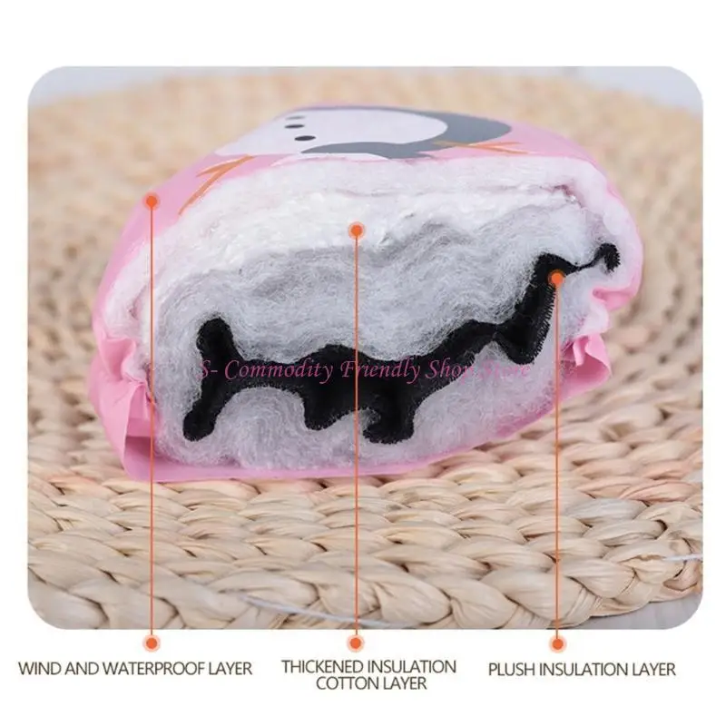 85AE guantes a prueba viento para niños, elegantes guantes esquí para niños pequeños, guantes cálidos dibujos animados