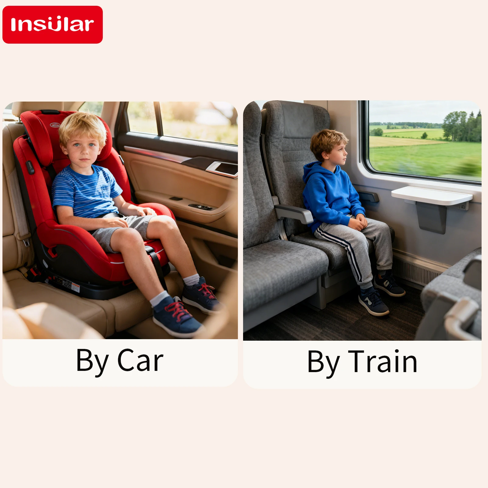 Reposapiés portátil para niños – Ideal viajes avión tren exterior - imagen 4