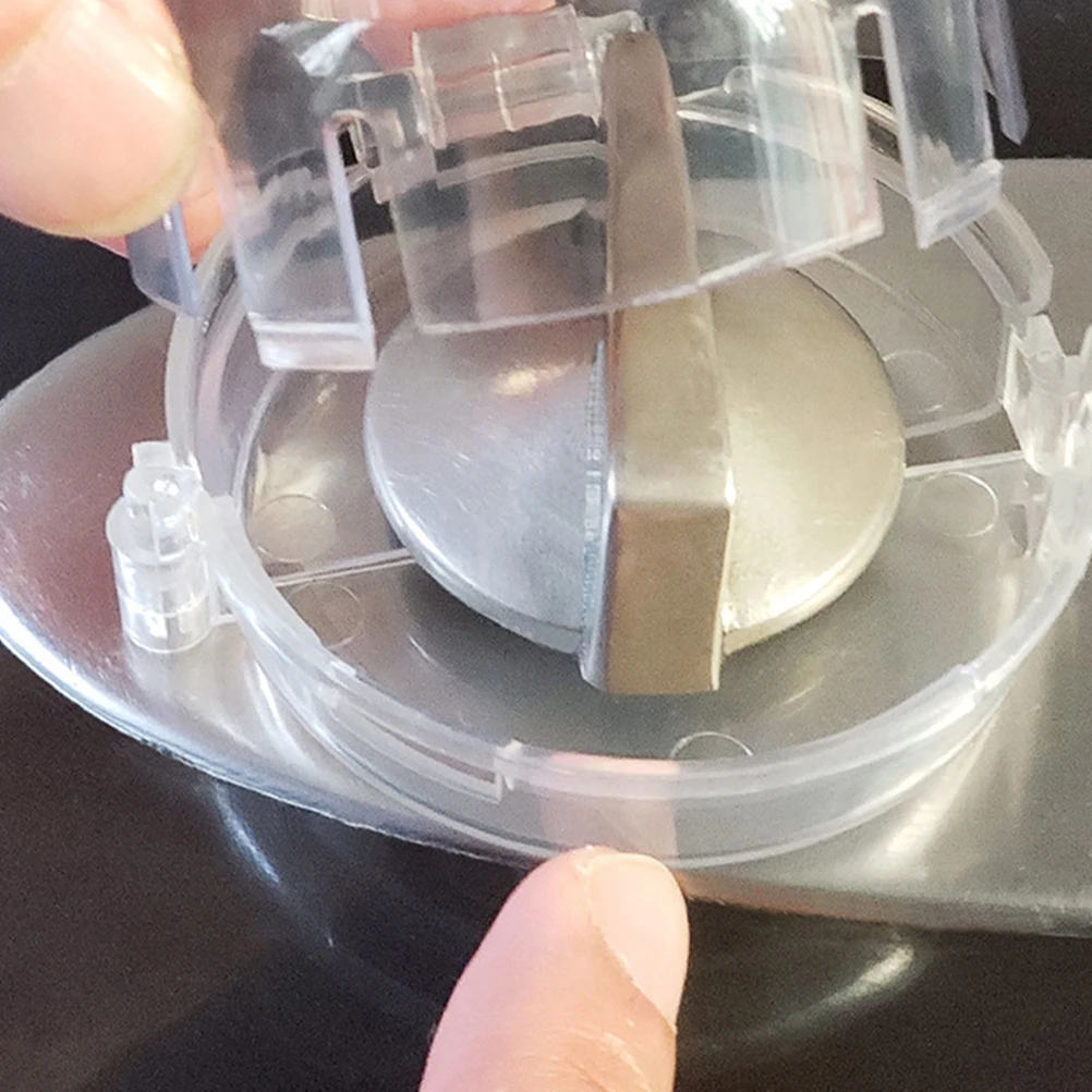 Cubierta de seguridad para cocina de Gas, Protector de perilla de estufa a prueba de niños, Protector de cocina, cerradura para bebé, duradero, resistente a altas temperaturas, 4 Uds. - imagen 5