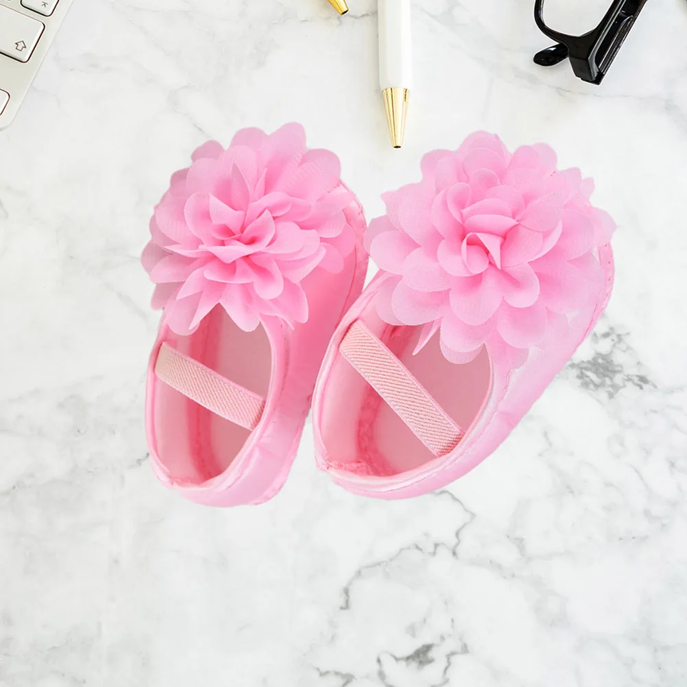 1 par de zapatos de bebé niñas adorables con cordones ligeros suela antideslizante zapatos de cuna para primavera otoño talla 11 rosa - imagen 5