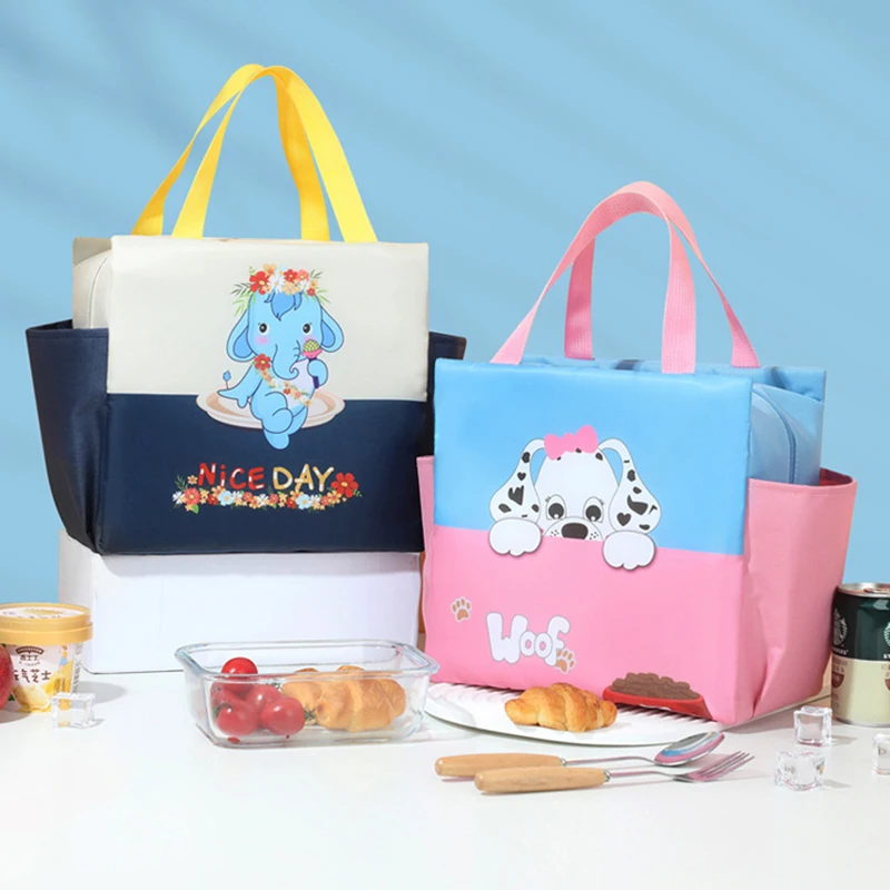 Bolsa de almuerzo con aislamiento térmico de gran capacidad, tela Oxford, almacenamiento de alimentos, bolsas de Picnic, bolsa de caja refrigeradora portátil - imagen 2