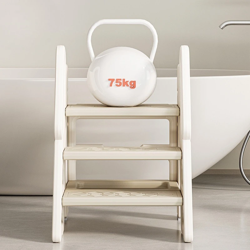 Taburete infantil plegable antideslizante altura ajustable baño - imagen 2