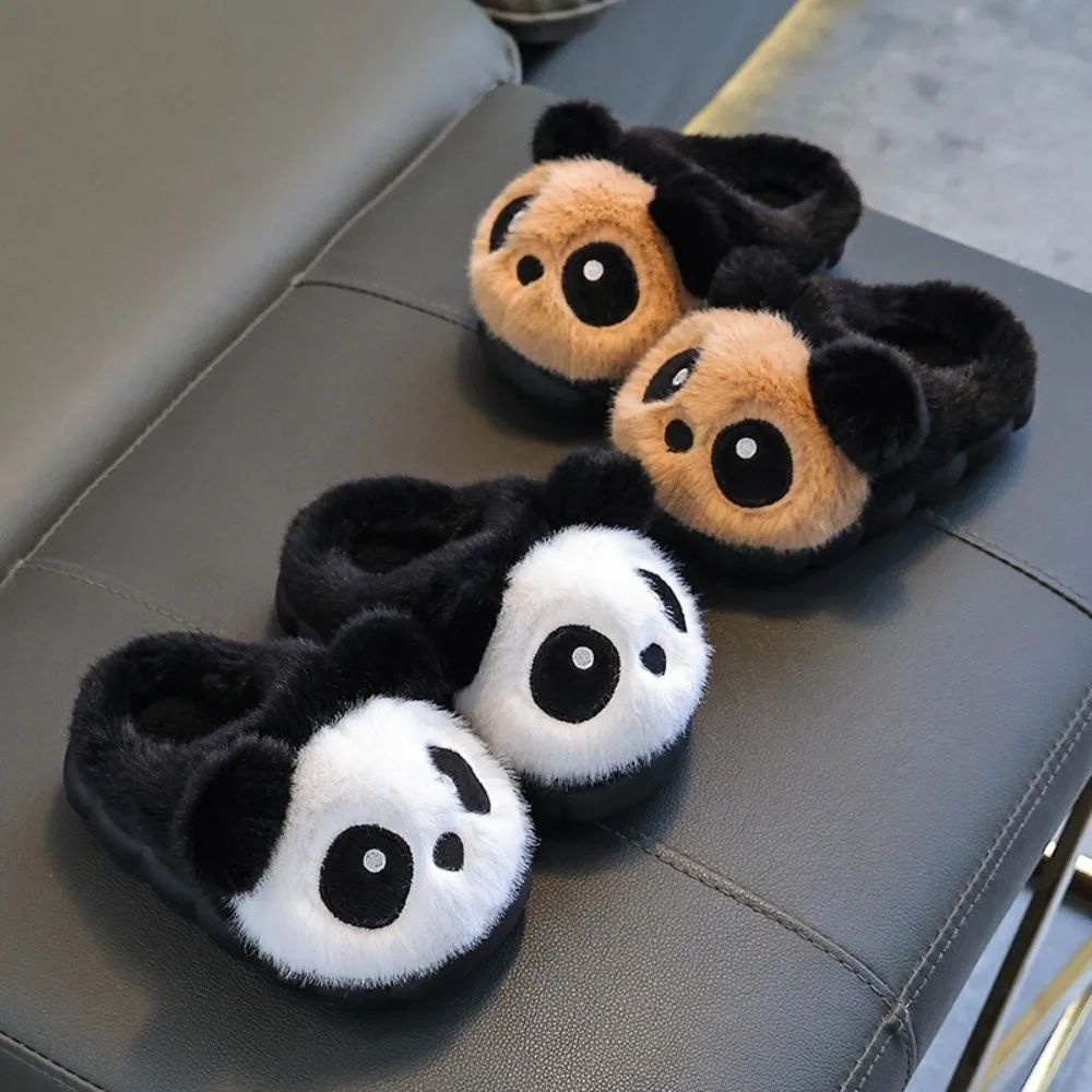 Nuevas zapatillas bonitas de Panda para niños, zapatos de suelo para mantener el calor, cómodas Zapatillas de casa para interior - imagen 4