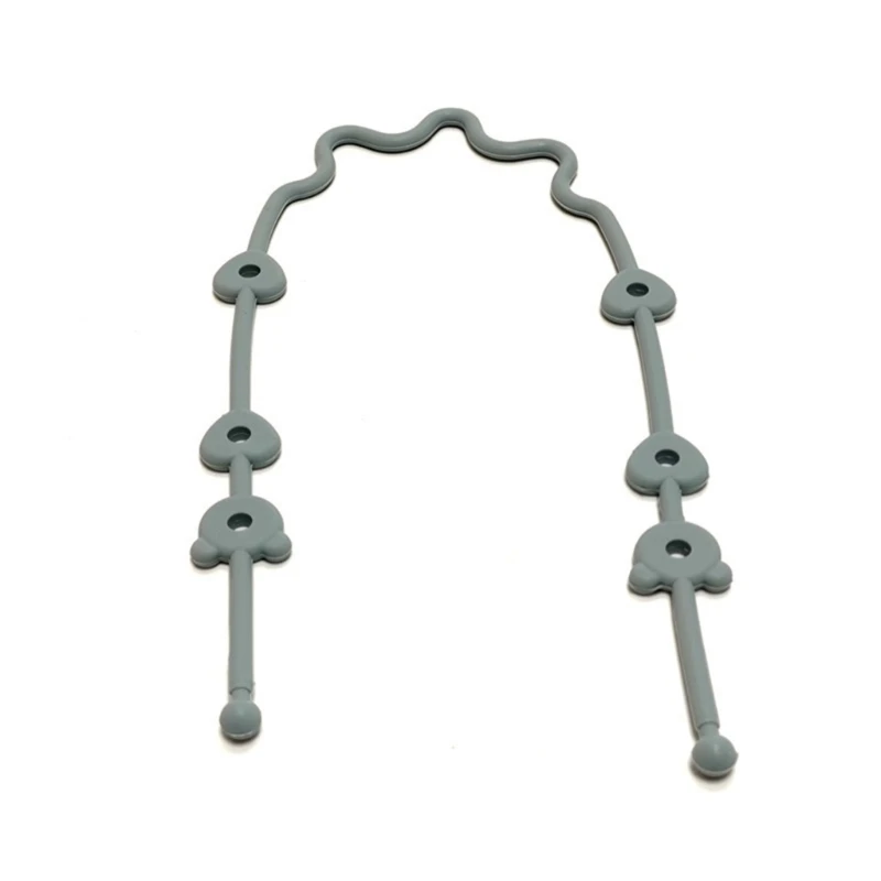 Cadena para chupete bebé con correas seguridad, soporte silicona para cochecito y trona, portavasos para beber, correa - imagen 2