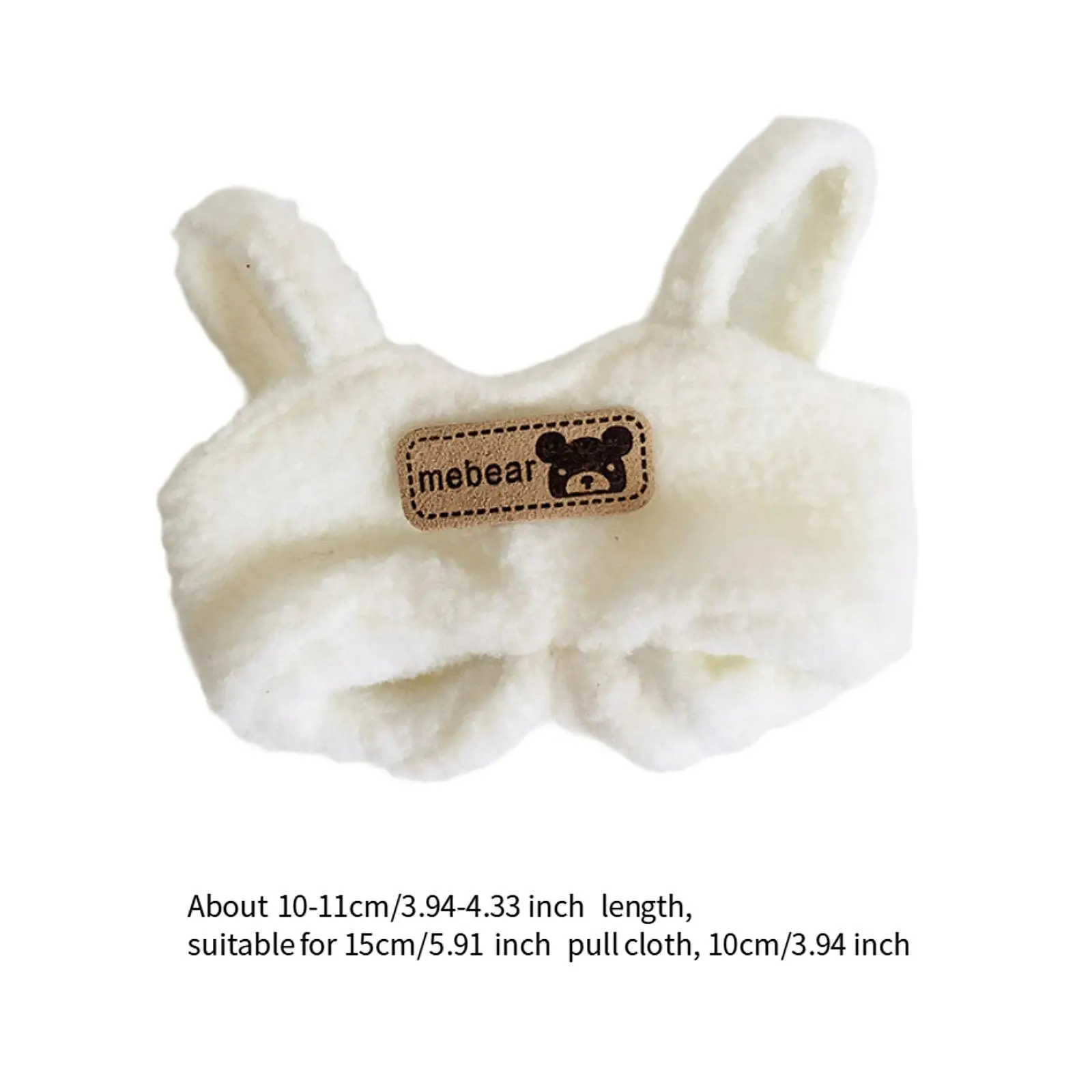 15cm Plush Doll Outfit for Dress Up, Doll Overalls and Accessories