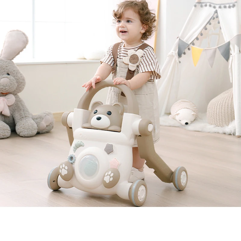 Andador multifunción 4 en 1 para bebés, carrito de cuatro ruedas para niños pequeños, juguetes para aprender a caminar, coche de equilibrio infantil - imagen 2