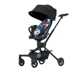 Cochecito reversible plegable de paseo con capota y ruedas
