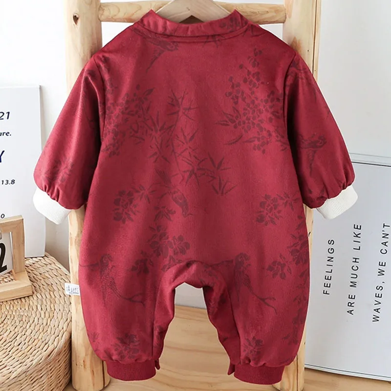 Mono rojo bordado para niño – Algodón suave - imagen 3