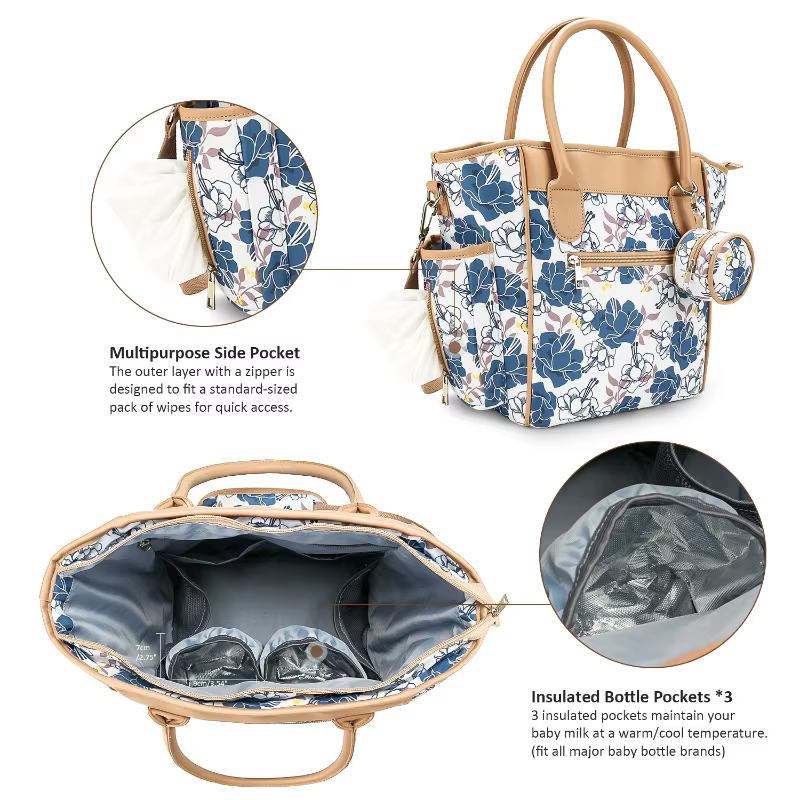 Mochila pañalera impermeable y ligera – Gran capacidad para viaje - imagen 3