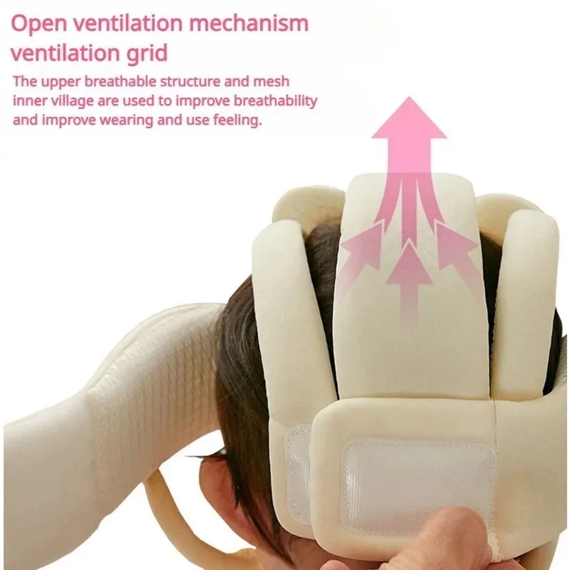 Casco de seguridad para bebés y niños pequeños, cojín protector para la cabeza, divertido casco de seguridad con animales de conejito, sombrero para gatear y caminar - imagen 3