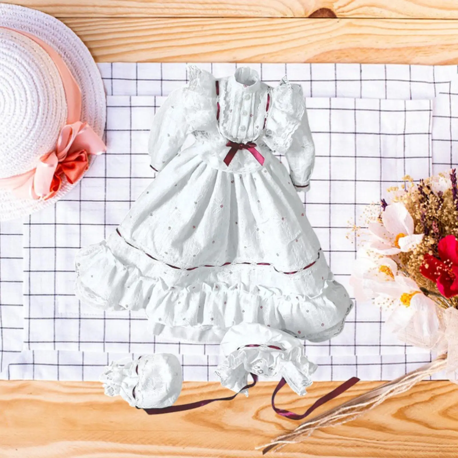 1/3 BJD Doll Dress Evening Dress Soft Kids Toy 24in Doll Retro Style Dress