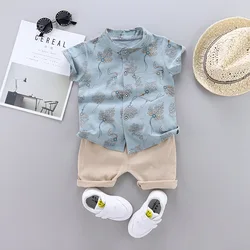 Conjunto verano bebé camisa y pantalones cortos deportivo informal