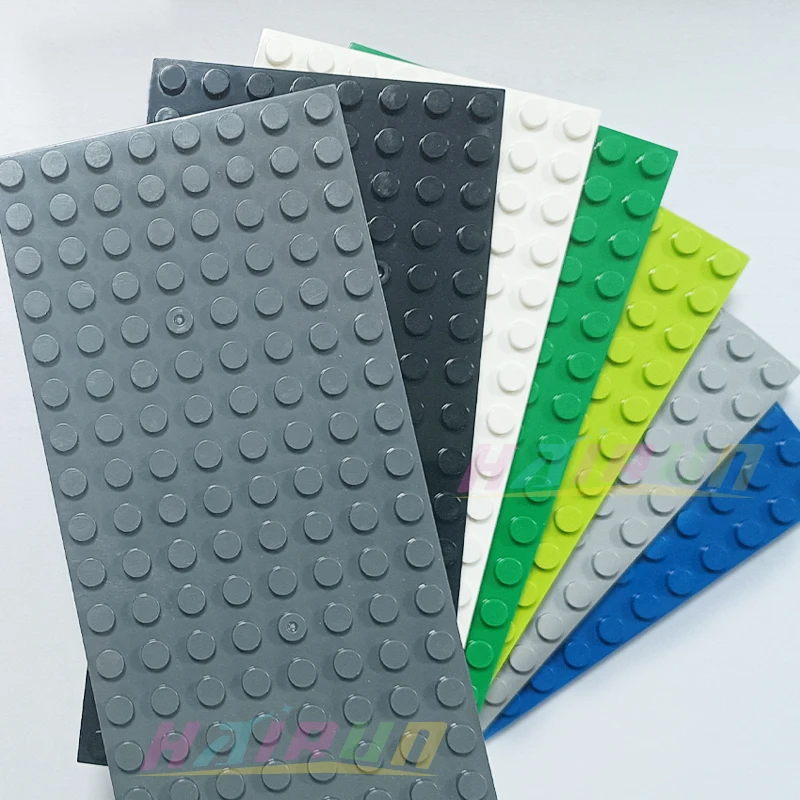 Placa Base de 8x16 puntos para niños, figuras de ciudad clásicas MOC DIY, piezas de bloques de construcción compatibles con juguetes para niños 92438, regalo, 5 uds. - imagen 5