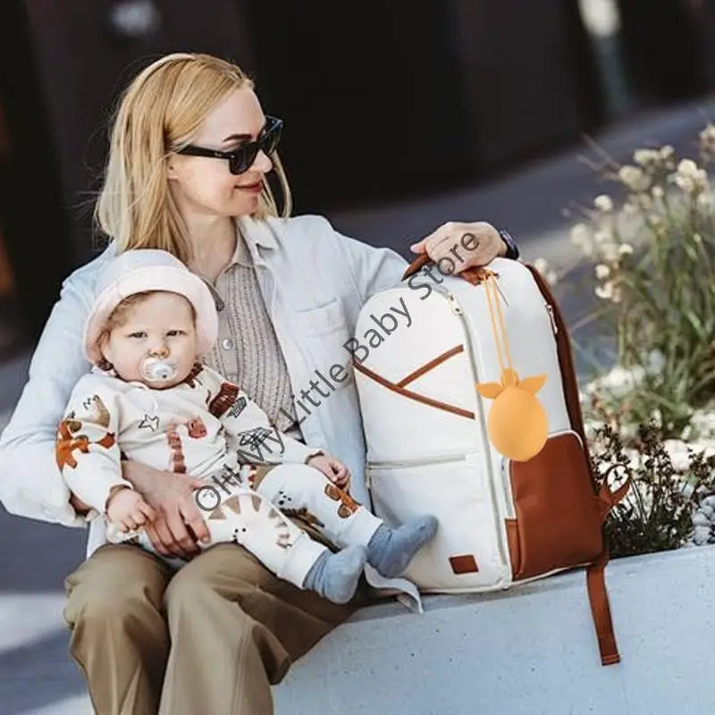 Caja contenedora almacenamiento para chupete frutas portátil M76C, caja simulada silicona, bolsa a prueba polvo - imagen 2