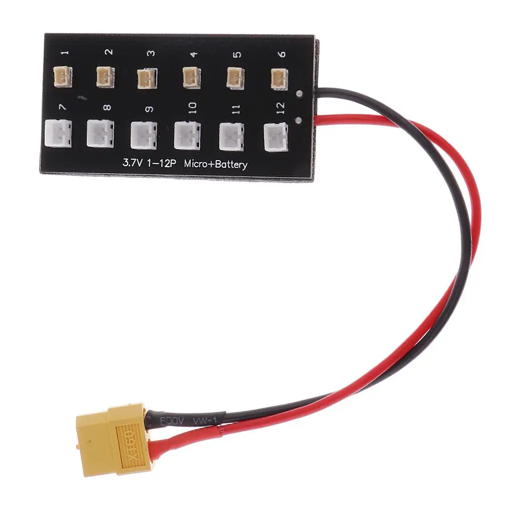 1S 3.7 Board Micro JST & JST-PH XT60 Plug Parallel Connection